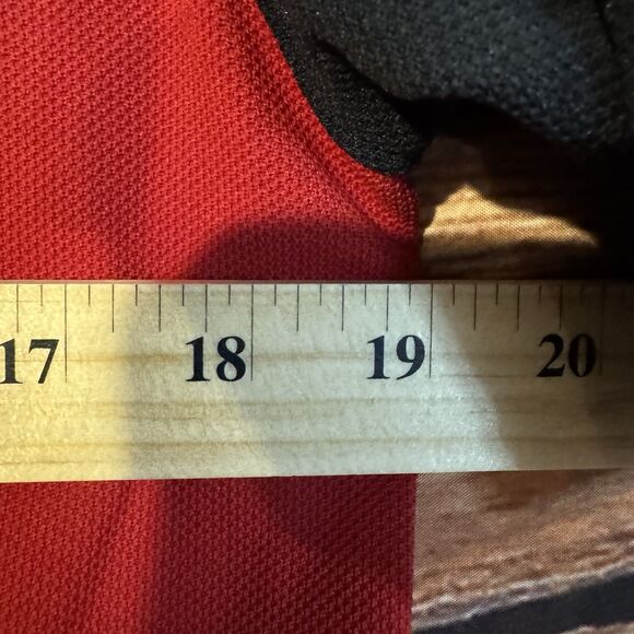 Zorrel Polo Shirt Large Red & Black Short Sleeve Dri Balance Golf Sports Outdoor - Picture 5 of 6